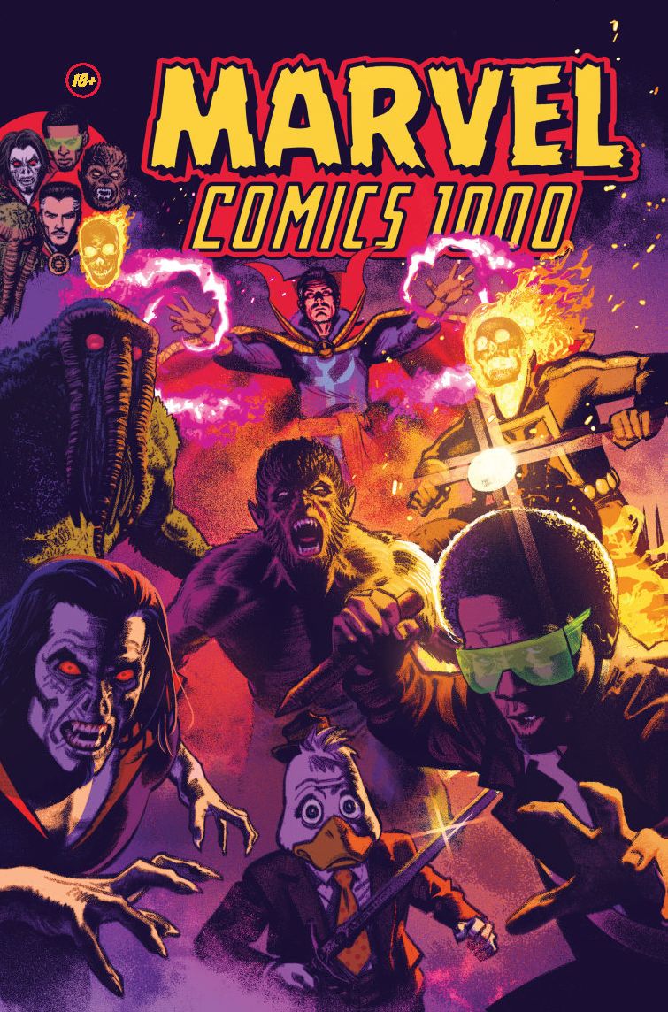 Marvel Comics #1000 (серия «Золотая коллекция Marvel») (альтернативная  обложка для магазина «Двадцать восьмой») (Комильфо) | comicbook